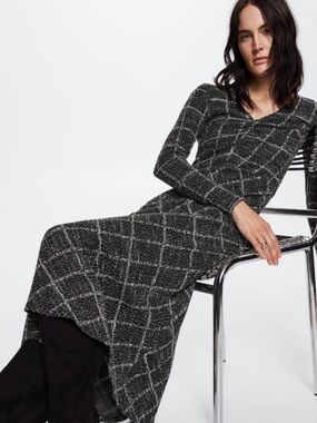 MANGO Knit Maxi Dress